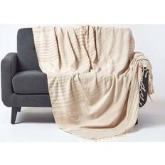 Beige Blankets Homescapes 150 Blankets Beige