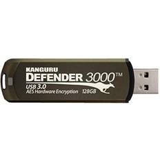 Krypterat usb minne Kanguru Defender 3000 16GB krypterat USB-minne, AES 256-bit