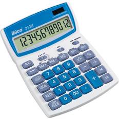 Calculatrices Ibico 212X Calculatrice de bureau 12 chiffres blanc, bleu