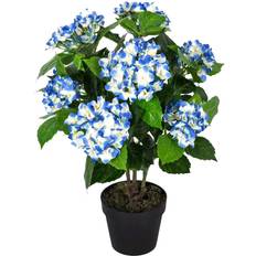 Hydrangea Bush Artificial Plant with Pot, 70