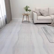 Suelos de Plástico vidaXL Self-adhesive Flooring Planks 55 pcs PVC 5.11 mÂ² Light Grey