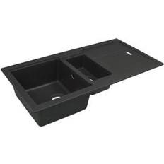Black Kitchen Sinks Franke Bali 1.5 Bowl Composite