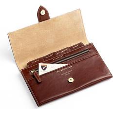 Wallets & Key Holders Aspinal of London Deluxe Travel Wallet Smooth Cognac & Espresso Suede