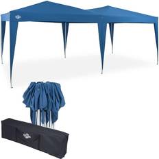 3m x 6m gazebo Deuba Pop Up Gazebo Blue 3x6m
