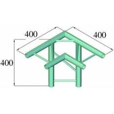 Speaker Accessories AluTruss Decolock DQ2-PAL31H 3-Weg Ecke 90°