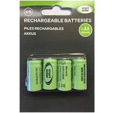 Uppsättning av 4-smarta uppladdningsbara solbatterier-2/3 AA 200 mAh (förpackning kan variera)