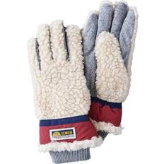 Teddy garn Elmer by Swany Sota Wool Teddy Gloves Beige/Wine (S)