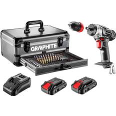 Graphite 58G022-PS15 18 V bore-/skruemaskine 2 x 2 Ah-batteri