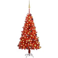 Rot Weihnachtsbäume vidaXL Artificial Christmas Tree with LEDs&Ball Set Xmas Tree Weihnachtsbaum 120cm