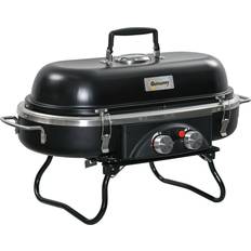 2 burner gas bbq OutSunny Foldable 2 Burner Gas bbq Grill w/ 2