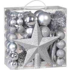 Zilver Decoratieve items Tree Baubles Balls Ornament Stars