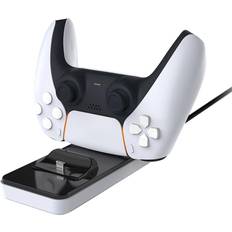 Billig Ladestationer Subsonic Dual Charging Dock til PS5 Controller - Hvid/Sort