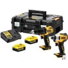 Sets Dewalt DCK2062P2T Comboset 18V 5,0Ah Li-Ion DCD709 Accuklopboormachine DCF809 Slagschroevendraaier DCK2062P2T