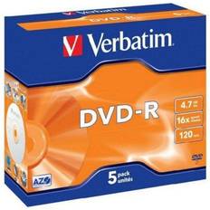 Dvd fodral Verbatim DVD-R x16 5-pack