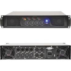 Loops 2320W 4 Channel Zone Quad Power Amplifier Pro 2 Ohm Studio Speaker System 19' 2U