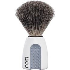 Valkoinen Partakarvat Nom ERIK Shaving Brush Pure Badger White White