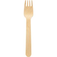Engangsbestik Duni Gaffel Ecoecho 16cm natur birketræ 1000 stk