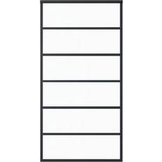 vidaXL ESG Glass and Aluminum 40.2 80.7 in 2 Sliding Door (x)