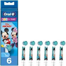 Oral b kids børstehoveder Oral-B Tandbørstehoveder Kids 6 Børstehoveder Til Eltandbørste Mickey