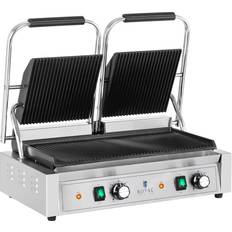 Grill Royal Catering Dobbelt kontaktgrill rillet