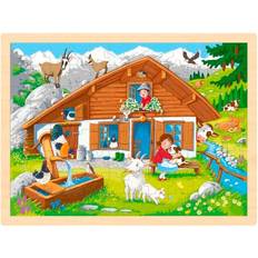 Steckpuzzles Goki Einlegepuzzle Auf der Alm 96 Teile