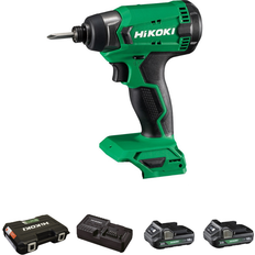 Hikoki Slagskruemaskiner Hikoki ZAKRĘTARKA UDAROWA 18V 140Nm 2x2,0Ah WALIZKA WH18DAWCZ