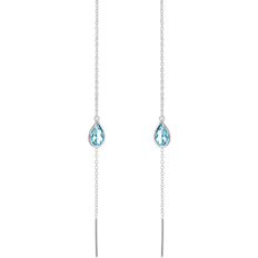 Topas Øreringe Susanne Friis Bjørner Earrings - Silver/Blue