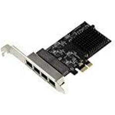 Pcie ethernet 10 gigabit Carte PCIe 4 ports LAN RJ45 Gigabit Ethernet 10 100 1000 Mbps Quadruple Chipse