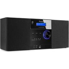 Systèmes Audio Audizio Radio Système Hifi DAB+ Et Lecteur CD Avec Bluetooth Et Haut-Parleur Noir