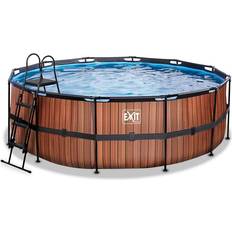 Exit Toys Pooler Exit Toys Pool Wood 427x122cm inkl. Sandfilterpump