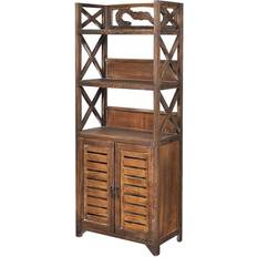 Marron Paniers de douche vidaXL Bathroom Cabinet Albuquerque Wood