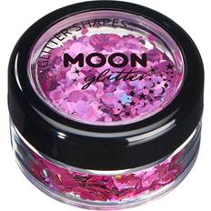 Smiffys Moon Creations Holografisk Glitter Shapes Lyserød