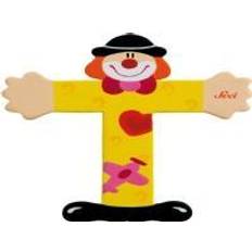 Lettere Sevi Lettera dell'Alfabeto in Legno T Clown Giocattolo Prime Attività Educativo per Bambini da 3+ Anni 81756