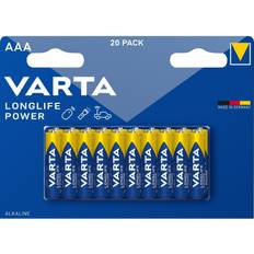 Aaa lr03 batteri Varta LongLife Power batteri AAA/LR03 1.5 v 20 stk