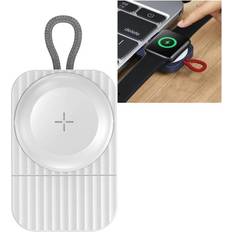 Apple watch oplader usb c Rock W26 USB trådløs oplader til Apple Watch Hvid