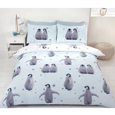 Starry Penguins Bed Set