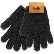 Massagehandske 2-pack Sort Black