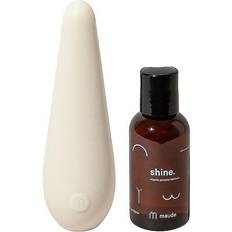 Sets Maude vibe shine-flutter-tip vibrator and organic lubricant set