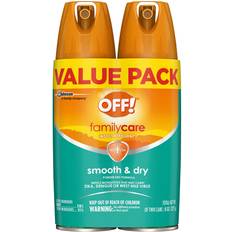 Off bug spray Off! 2-Pack 4 Oz. Familycare Smooth & Dry Insect Repellent I Powder Dry Aerosol Sprays