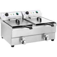 Royal Catering Freidora Eléctrica Doble - 2 x 16 L