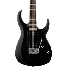 Jatoba Electric Guitar Cort X Series Bolt-On 6-String Electric Guitar Open Pore Black