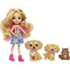 Poppen en Poppenhuizen Enchantimals Gerika Golden Retriever Family