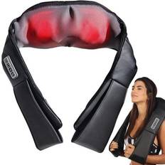 Shiatsu massager Massagekudde Rygg Nackmassage Shiatsu Värme Svart/grå