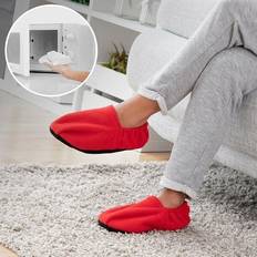 Rouge Fouets InnovaGoods Chaussons Chauffants Micro-ondes Rouge Fouet