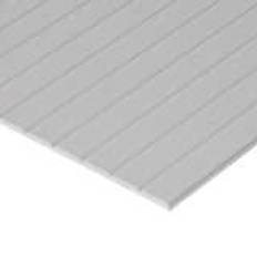 Styrenplade 1.0 mm m 4.8 mm V-riller 15 x 30 cm