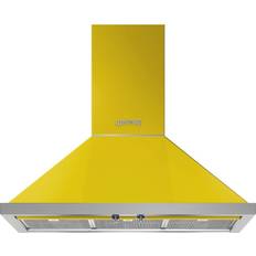 Yellow Extractor Fans Smeg KPF36UYW 36" Portofino Wall Mount Range, Yellow