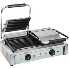 Royal Catering Kontaktgrill 2 rillet