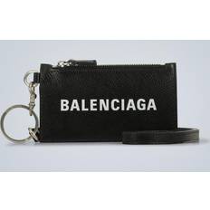 Tegnebøger & Nøgleringe Balenciaga Logo-Print Full-Grain Leather Cardholder - Black