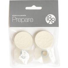 Terrassebrædder & Reglar 1898 Prepare Gulvbeskyttelse Sort 37 mm 4 Stk