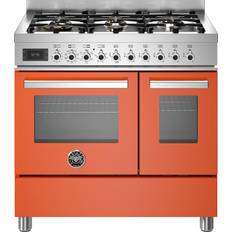 Bertazzoni PRO96L2EART gaskomfur Orange, Hvid